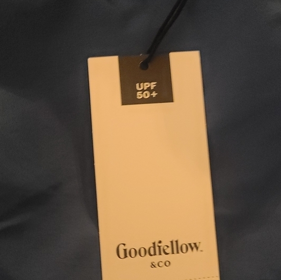 Goodfellow & Co. Blue Drawstring Waist Lined Swim Trunks - Picture 7 of 7